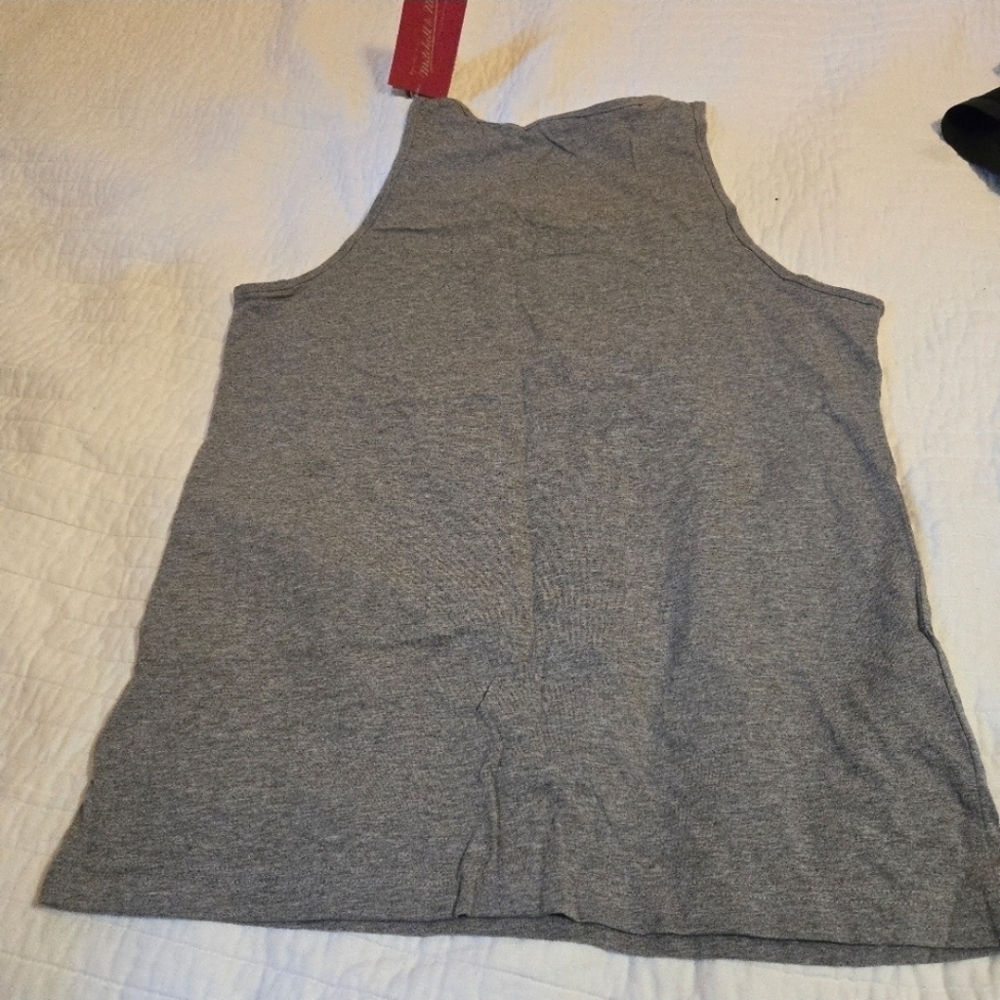 Mitchell & Ness Gray Los Angeles Lakers Men Tank Top 100% Cotton 102025 - Picture 5 of 5